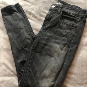 American eagle black straight leg jegging